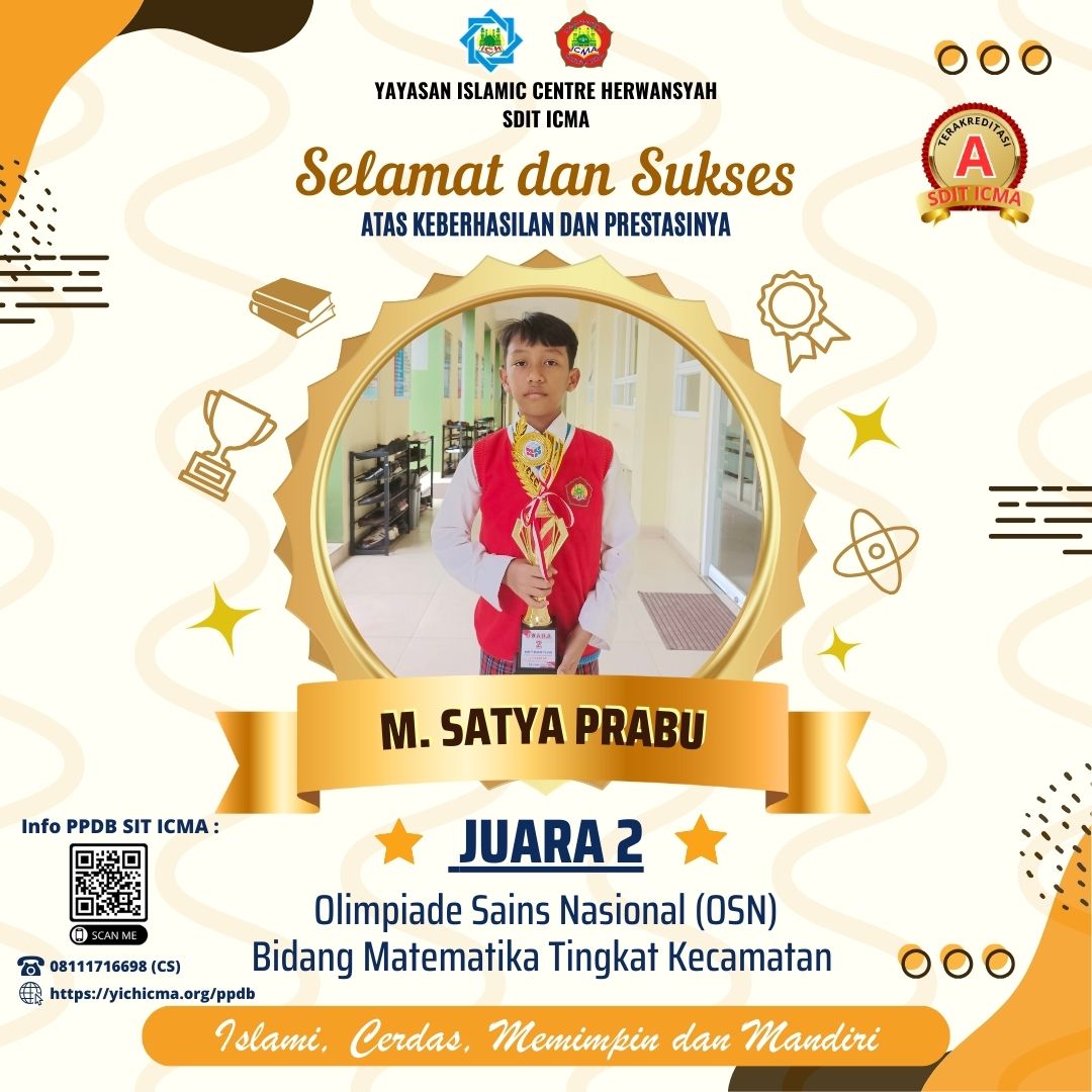 Juara 2 Olimpiade Ssains Nasional (OSN) Bidang Matematika Tingkat Kecamatan